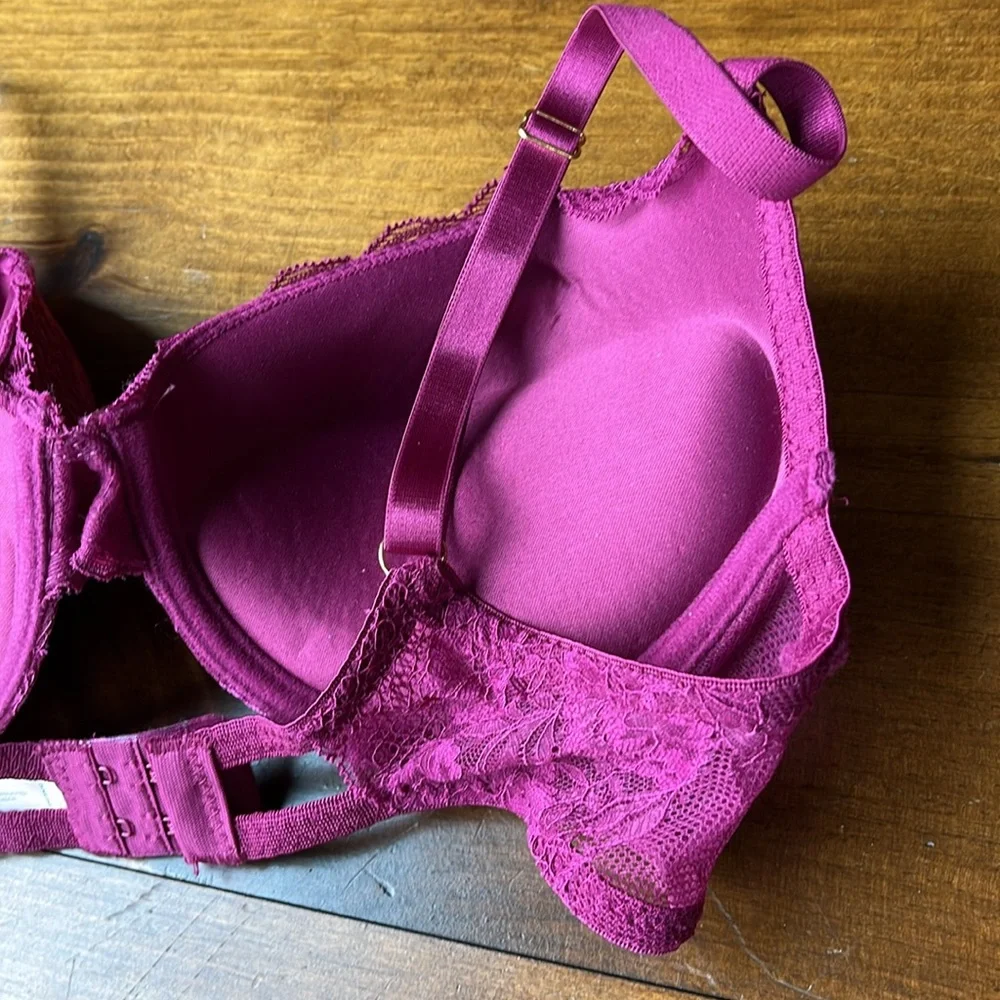 Juicy Couture Sexy Extreme Push-Up Plum Envy Bra - Sz 34C